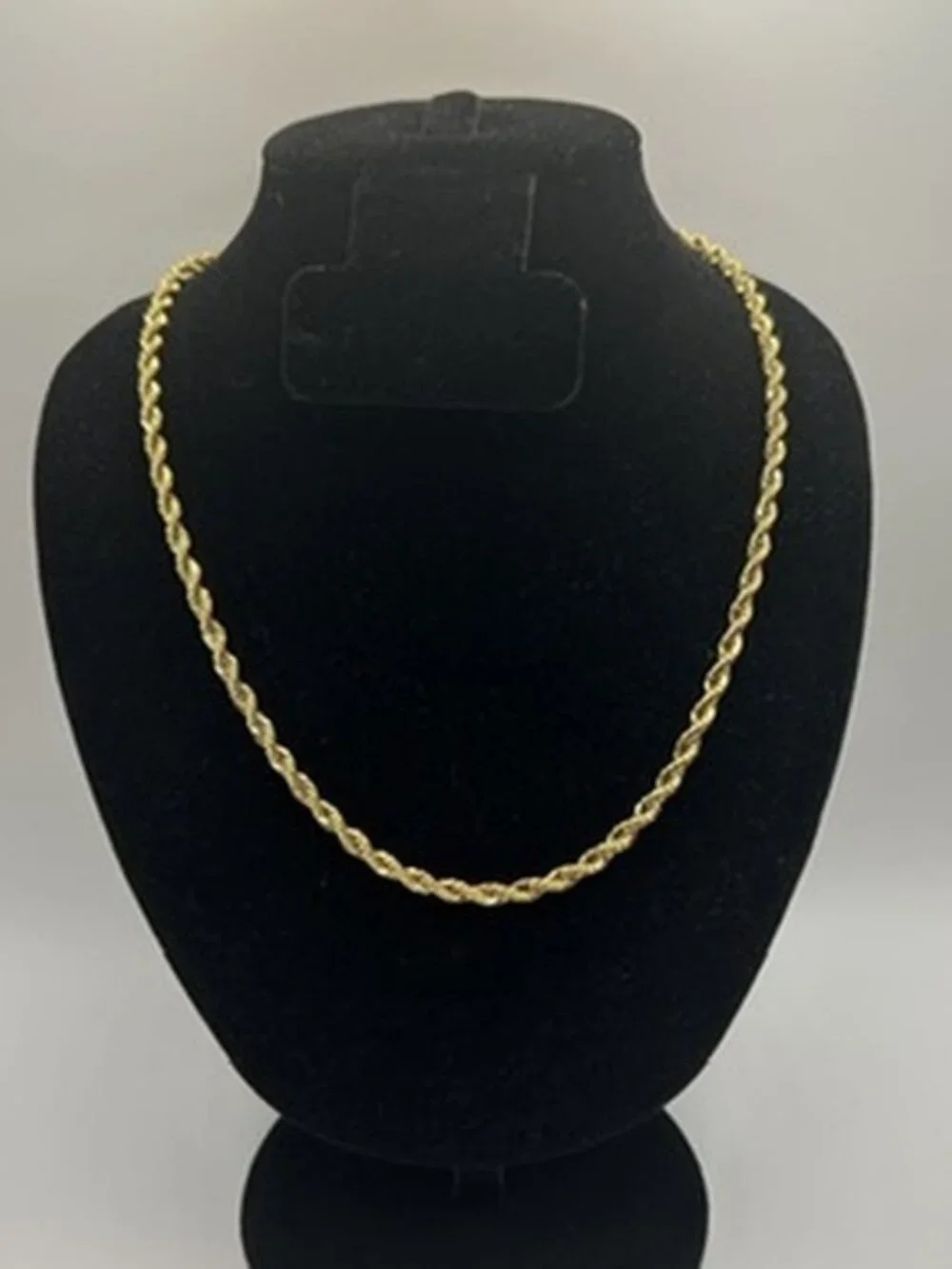 Mens 4mm Gold Rope Chain 22 Inch Real Gold Stainless Steel Plated Durable Solid